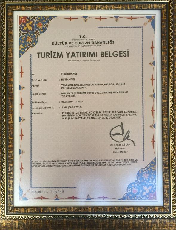 Elci Konagi Butik Hotel Sanlıurfa Екстериор снимка